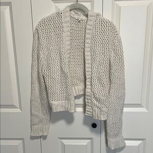 7 Diamonds Cream Open-Knit Cardigan